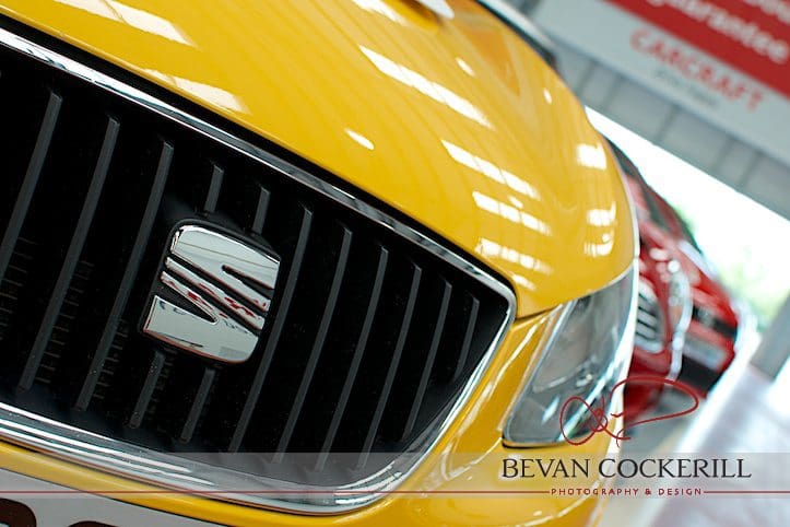 Yellow, Yellow Car, Seat Logo, Carcraft, Bevan Cockerill, Photography, Leeds Photographer, Commercial Photography, Virtual Tour