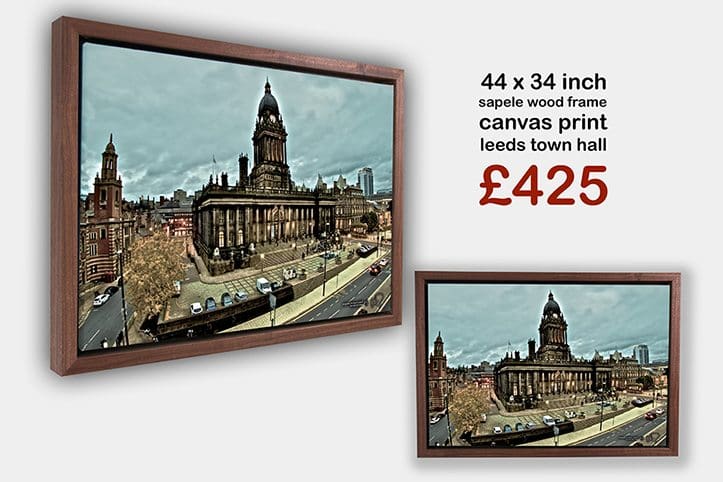 Leeds Town Hall, Canvas, Framed, Art Work, Bevan Cockerill, Photography, Office Art