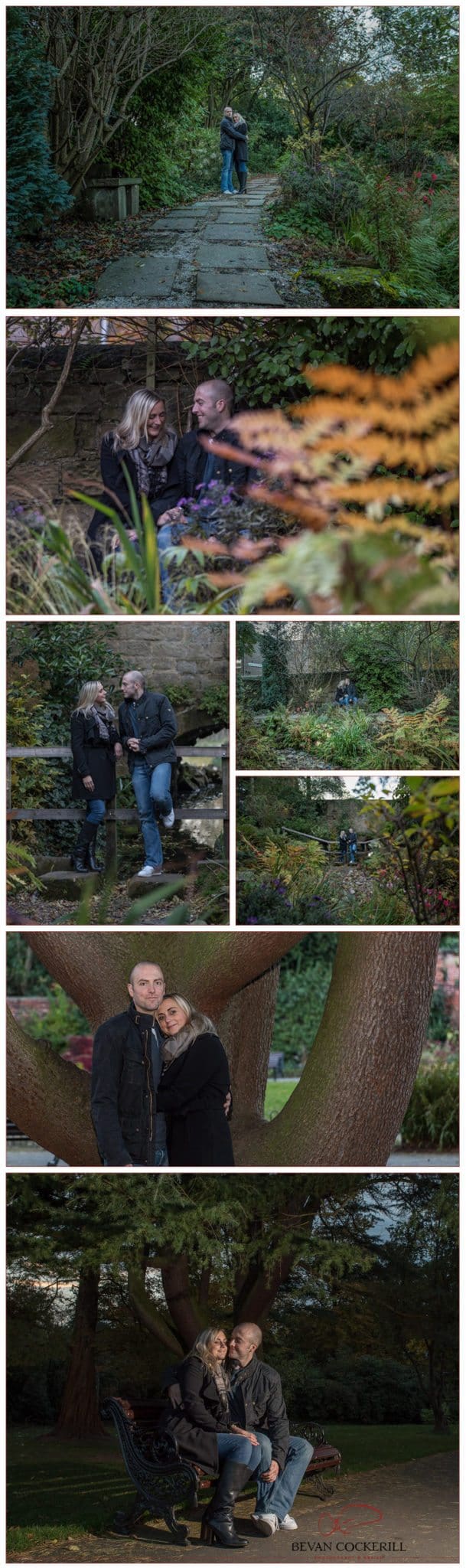 pre-wedding shoot, roundhay park, canal gardens, wedding photography, leeds, roundhay, bevan cockerill, portrait photography, autumn