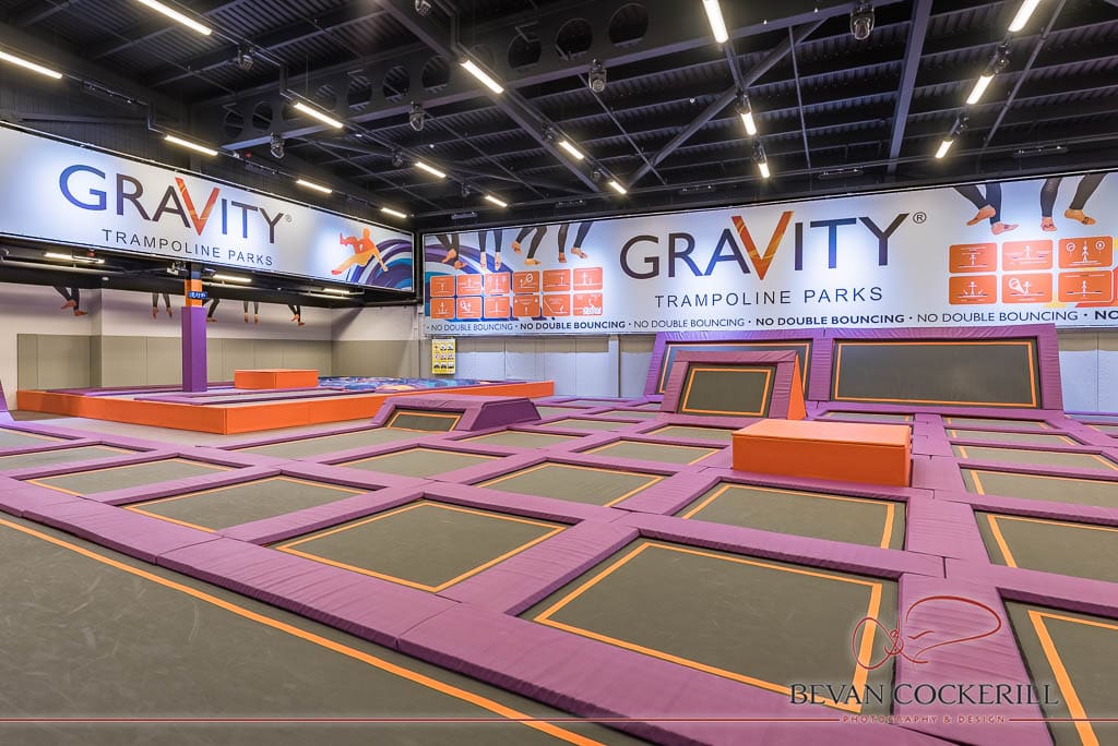 Gravity, Hull, Trampoline Park, Trampoline, Bevan Cockerill, Commercial Photography, Leeds, Interior Photography
